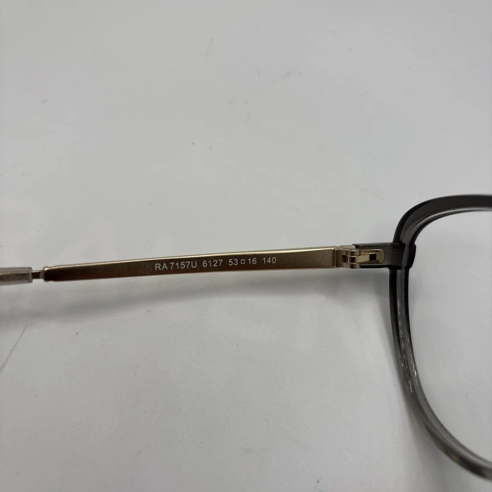 Ralph by Ralph Lauren RA7157U 6127 Transparent Grey on Shiny Gold 53-18-140 #D98